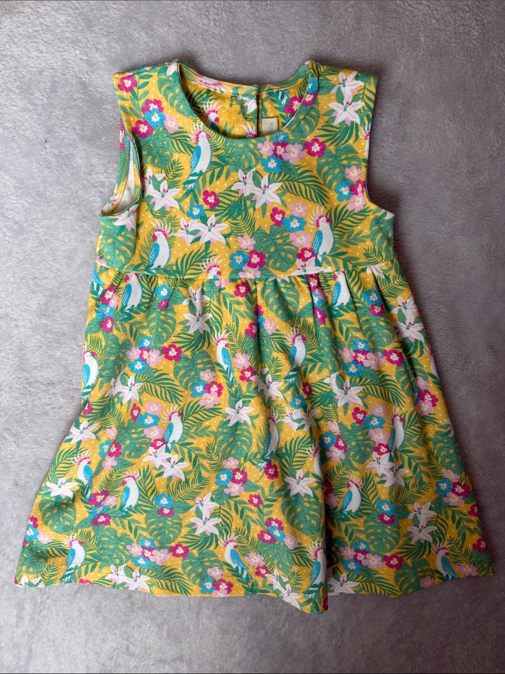 NEW! Jojo Maman Bébé Cockatoo Summer Dress 12-18m